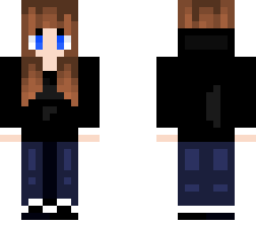 the black hoodie girl