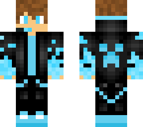 blue minecraft gamer