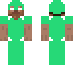 herobrine in emerald armour