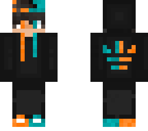 orange and teal muffin