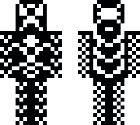 white & black creeper