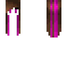 brown + magenta hair base