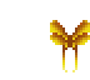 butterfly wings - honey comb colors - long tip wings