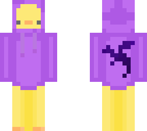 duke with purple hoodie and dragon