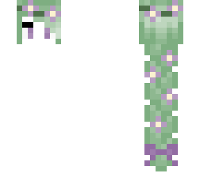 green flower braid hair base