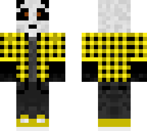 yellow plaid panda (inspired on green panda by davidtehpanda)
