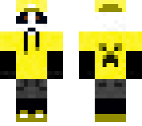 yellow skater panda