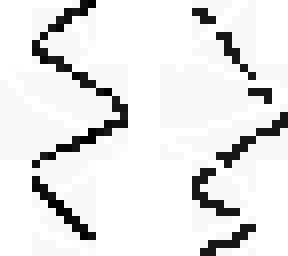 black and white zig zag guy