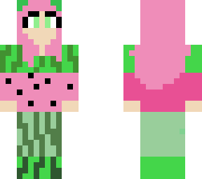 cute girl watermelon skin