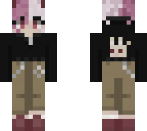 devil rabbit hoodie girl (red shoes)