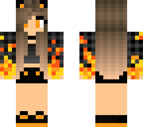 fire cat girl