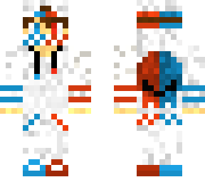 red and blue