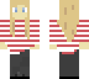 striped-shirt gal u-u