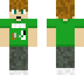 teenager of the gren shirt