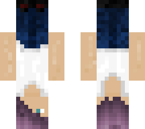 upside down skin - purple human