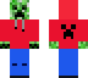 creeper hoodie (red)