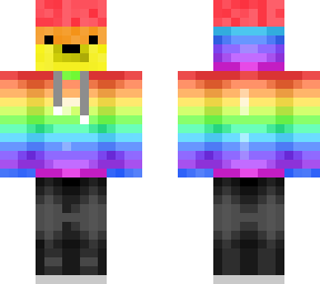rainbow seal with a rainbow sweter