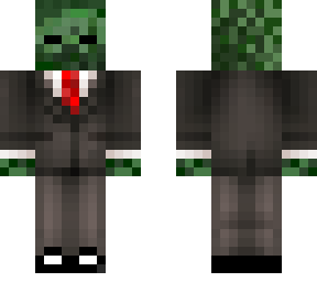 suited zombie  he's a business man.