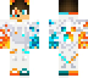 fire and fire blue fox boy