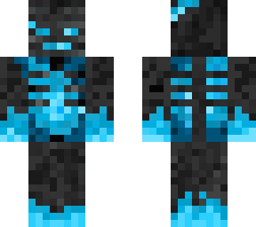 light blue burning wither skeleton