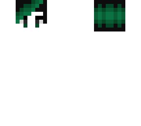 male hair base - black fade pine green