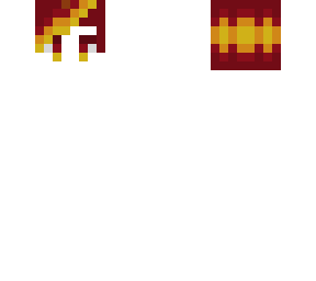 male hair base - red fade orange and yellow