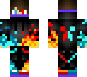 minecraft gammer blue/red