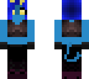 blue demon girl