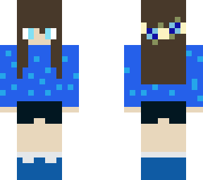 girl that loves blue,but is never sad