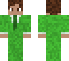 green suit man