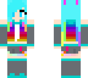 hatsune miku 10th anniversary skin (no bow)