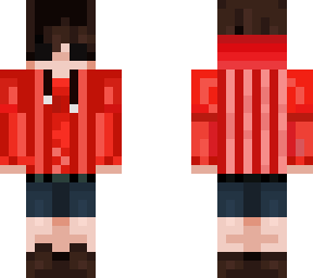 michael afton with a red hoodie