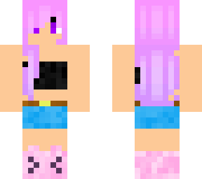 pink haired girl