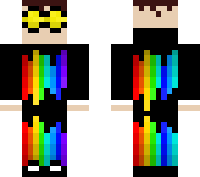 rainbow man skin