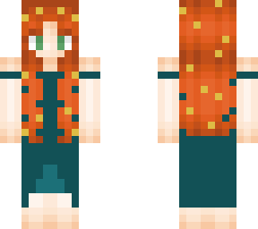 redhead green dress