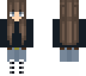 brown hair white boots
