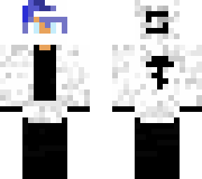 mineblaster supra white blue hair wither flower