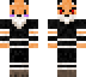 blacknwhite dressed fox two faces