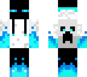blue/white sweatshirt enderman