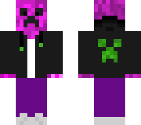 purple creeper in black hoodie