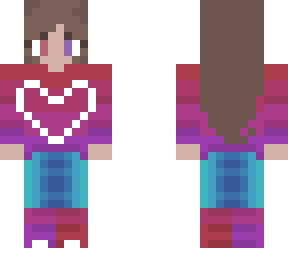 rc - valentines shade heart shirt - brunette