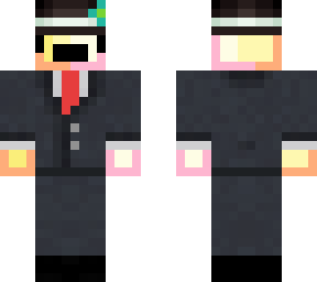 surprised yellow thing with suit and hat