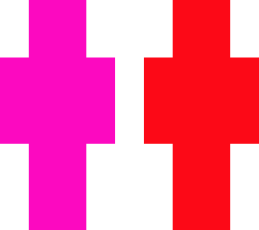 backwards & upside down multicouler man