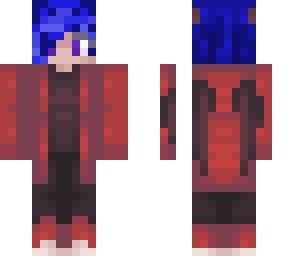 blue haired demon