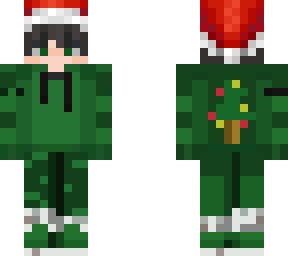 green xmas skin