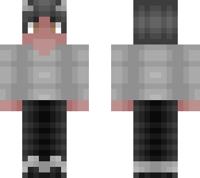 guy - gray outfit and hair - matching w/ female