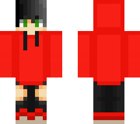 red hoodie