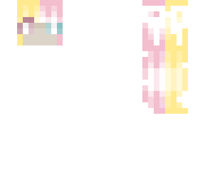 two colour hair base girl with a rosette and bangs (original)
