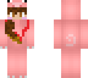 girl in pig onsie