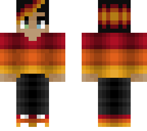 guy - flame sweater & hair - cool dude